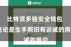 比特派多链安全钱包  岂论是生手照旧有训诫的用户